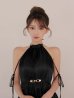 ブラック　モデル：はな　身長：159cm　着用サイズ：Sサイズ