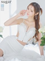 XSサイズあり【IRMA/イルマ】ビジュー/ フロントジップ/ キャミソール/ ストレッチ/ タイト/ セットアップ/ ミニドレス/ キャバドレス[OF2A]