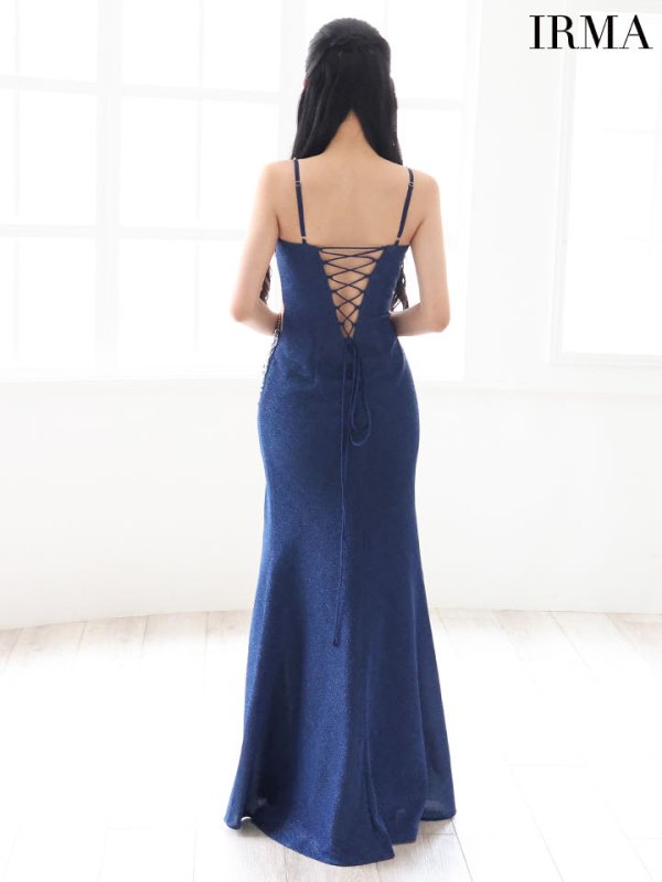 ブルー モデル：まおちゃる　身長：158cm　着用サイズ：Mサイズ