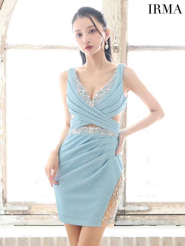 スカイブルー モデル:まおちゃる 身長:158cm 着用サイズ:Sサイズ