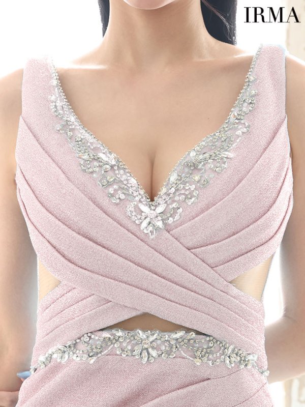 シェルピンク モデル:まおちゃる 身長:158cm 着用サイズ:Sサイズ