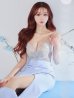 ブルー モデル：真優川咲　身長：158cm　着用サイズ：Sサイズ