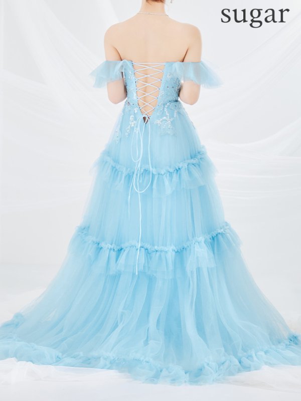 ブルー モデル:三上悠亜 身長:159cm 着用サイズ:Sサイズ