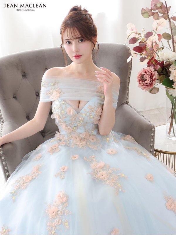 ブルー モデル:ゆめ 身長:160cm 着用サイズ:Mサイズ