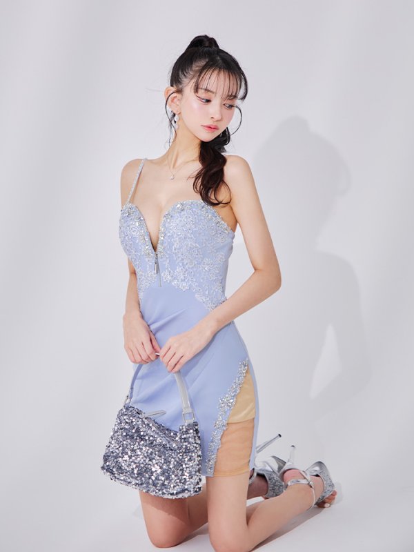 トランキルブルー モデル：まおちゃる　身長：158cm　着用サイズ：Sサイズ