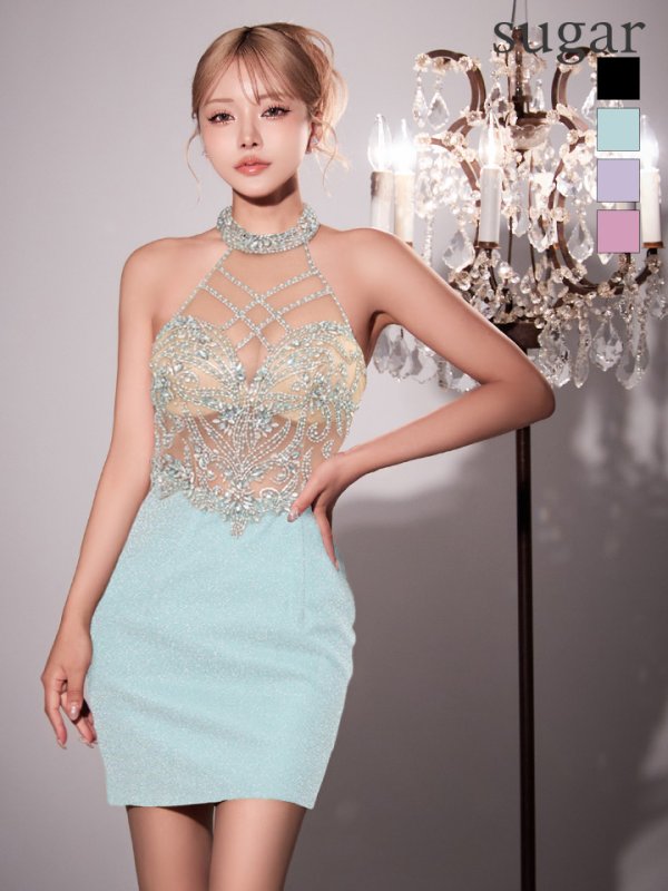 シルバーブルー モデル：如月れい　身長：156cm　着用サイズ：S