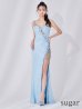 ブルー　モデル：まおちゃる　身長：158cm　着用サイズ：Mサイズ
