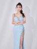 ブルー　モデル：まおちゃる　身長：158cm　着用サイズ：Mサイズ