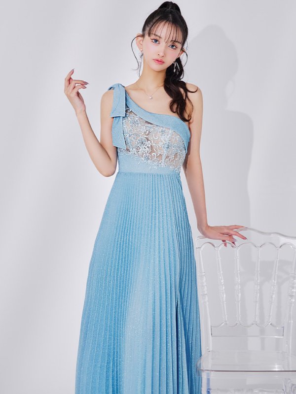 スカイブルー　モデル：まおちゃる　身長：158cm　着用サイズ：Sサイズ