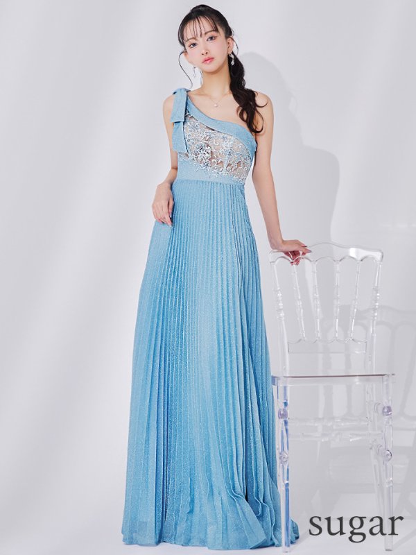 スカイブルー　モデル：まおちゃる　身長：158cm　着用サイズ：Sサイズ