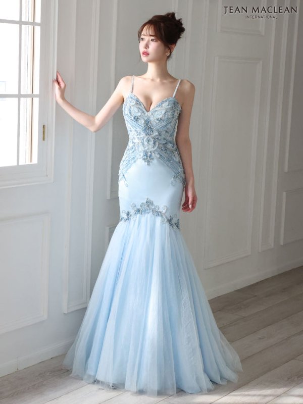 ブルー　モデル：ゆめ　身長：160cm　着用サイズ：Mサイズ