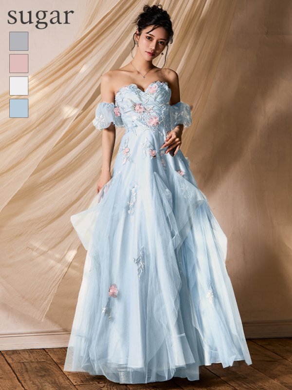 ブルー モデル：ゆりお　身長：165cm　着用サイズ：Mサイズ