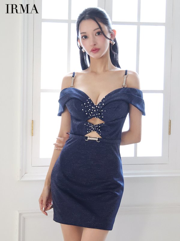 パープルネイビー モデル：まおちゃる　身長：158cm　着用サイズ：Sサイズ