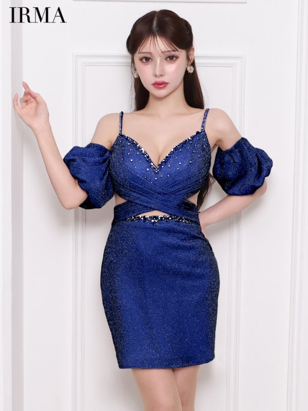 ダークブルー モデル：ももか　身長：156cm　着用サイズ：XSサイズ