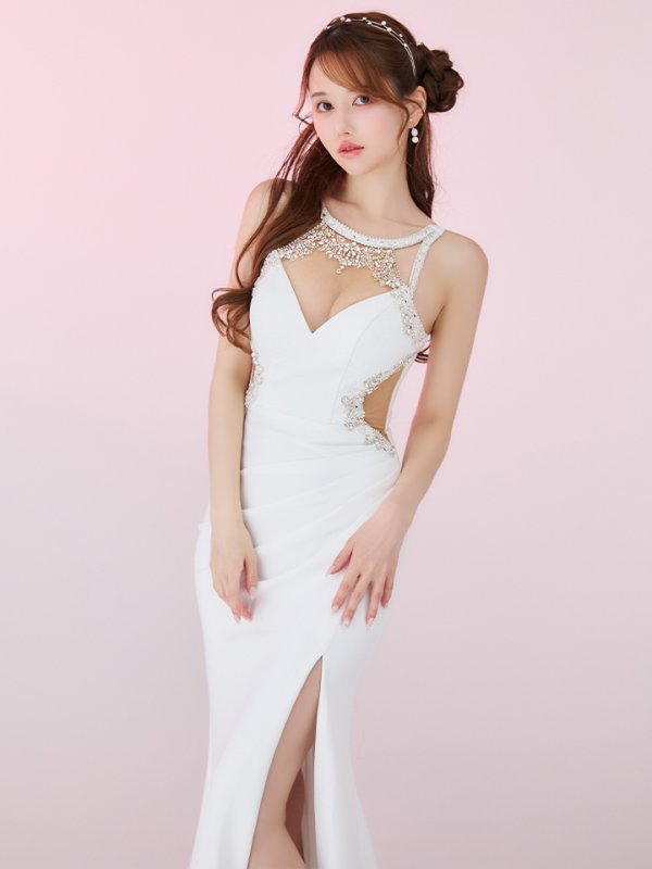 ホワイト　モデル：ゆめ　身長：160cm　着用サイズ：Sサイズ