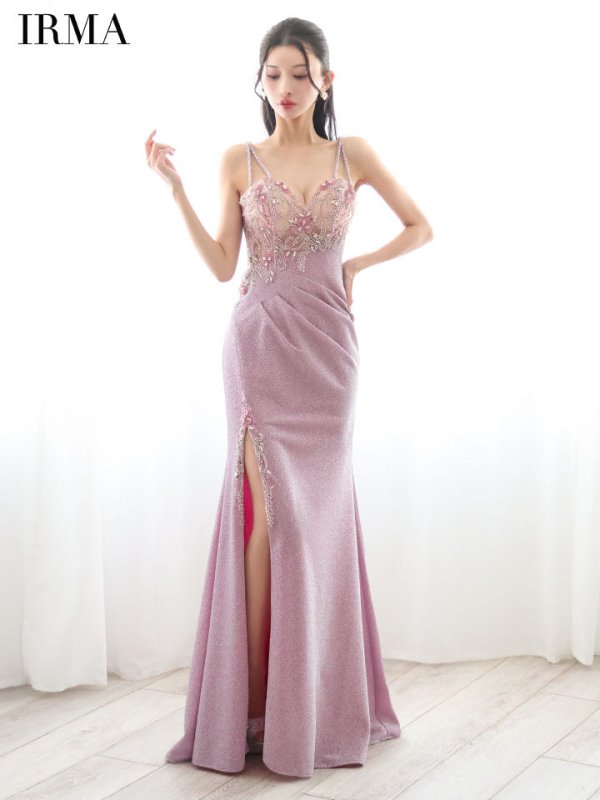 シルバーピンク モデル:まおちゃる 身長:158cm 着用サイズ:Mサイズ