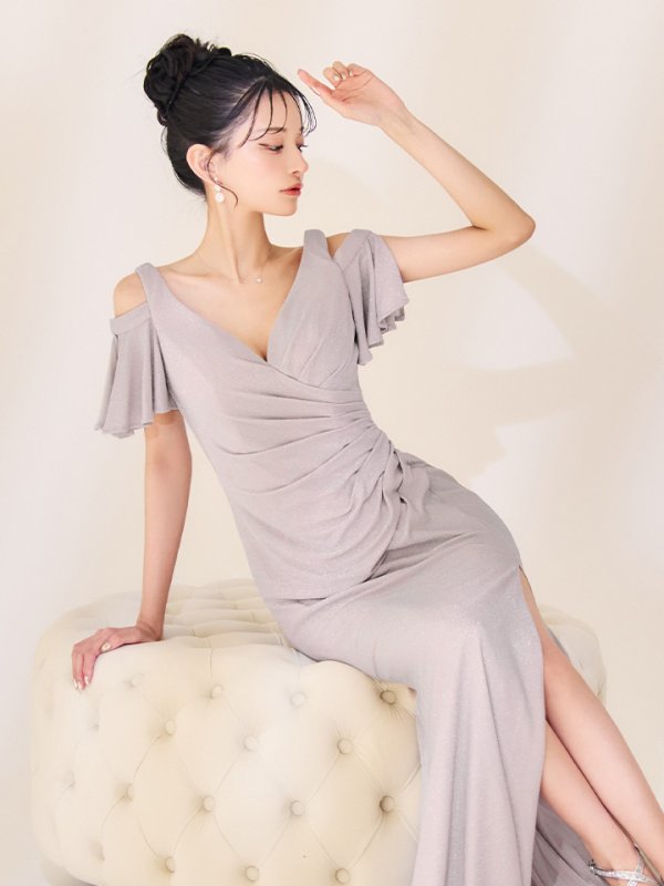 シャンパンローズ モデル：まおちゃる　身長：158cm　着用サイズ：Sサイズ