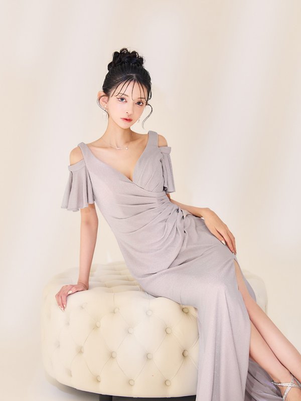 シャンパンローズ モデル：まおちゃる　身長：158cm　着用サイズ：Sサイズ