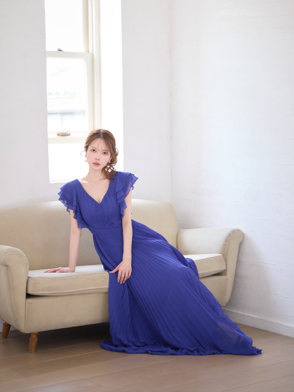 パープルネイビー　モデル：ゆめ　身長：160cm　着用サイズ：Sサイズ