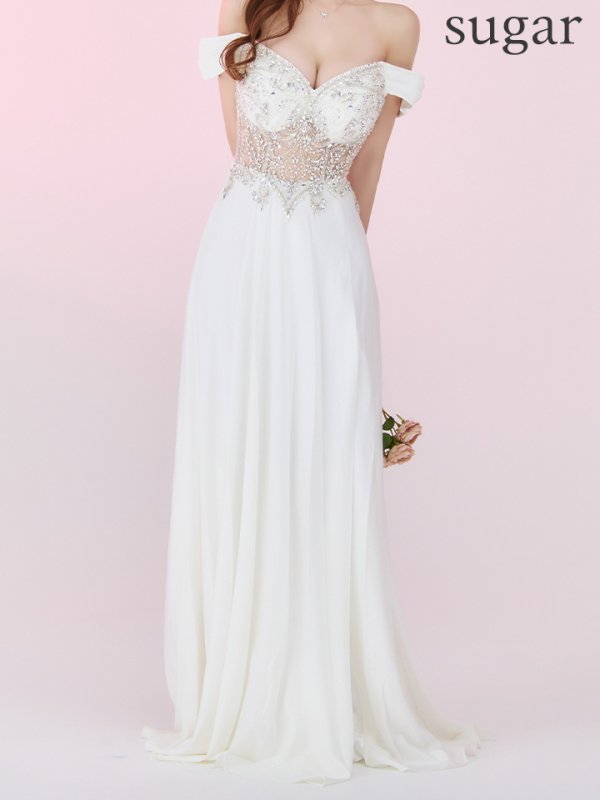 ホワイト　モデル：ゆめ　身長：160cm　着用サイズ：Mサイズ