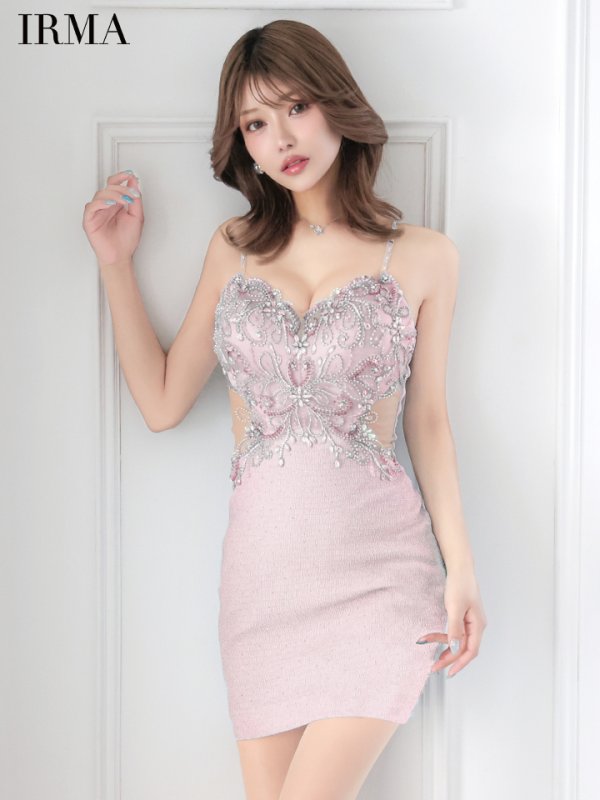シェルピンク モデル：如月れい　身長：156cm　着用サイズ：Sサイズ