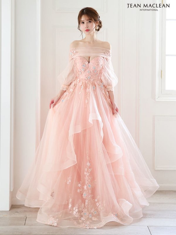 コーラルピンク モデル：ゆめ　身長：160cm　着用サイズ：Mサイズ