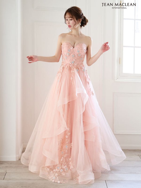 コーラルピンク モデル：ゆめ　身長：160cm　着用サイズ：Mサイズ