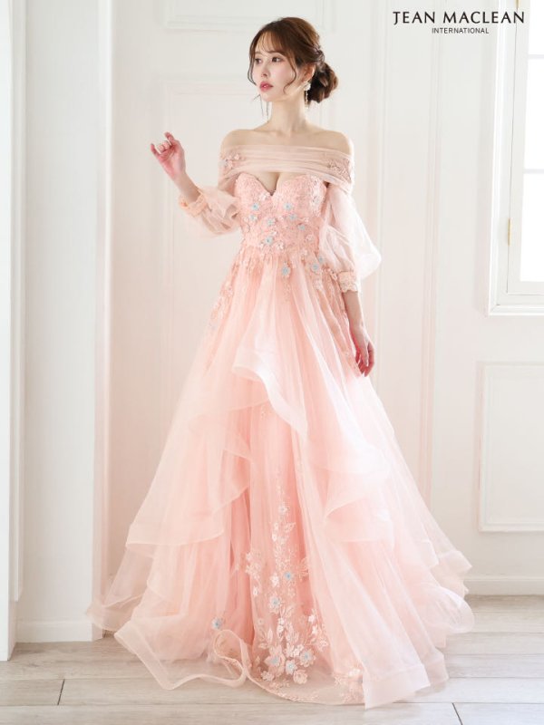 コーラルピンク モデル：ゆめ　身長：160cm　着用サイズ：Mサイズ