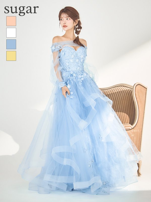 ブルー モデル：まりん　身長：164cm　着用サイズ：Sサイズ