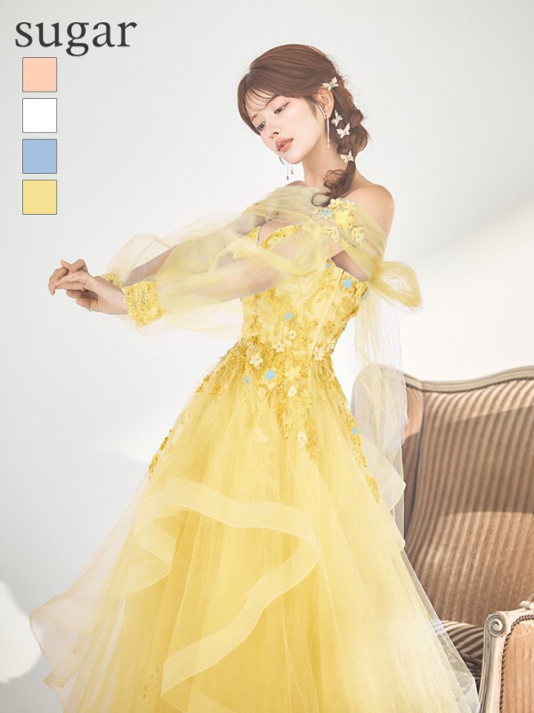 イエロー モデル：まりん　身長：164cm　着用サイズ：Sサイズ