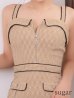 モカベージュ　モデル：如月れい　身長：156cm　着用サイズ：Sサイズ