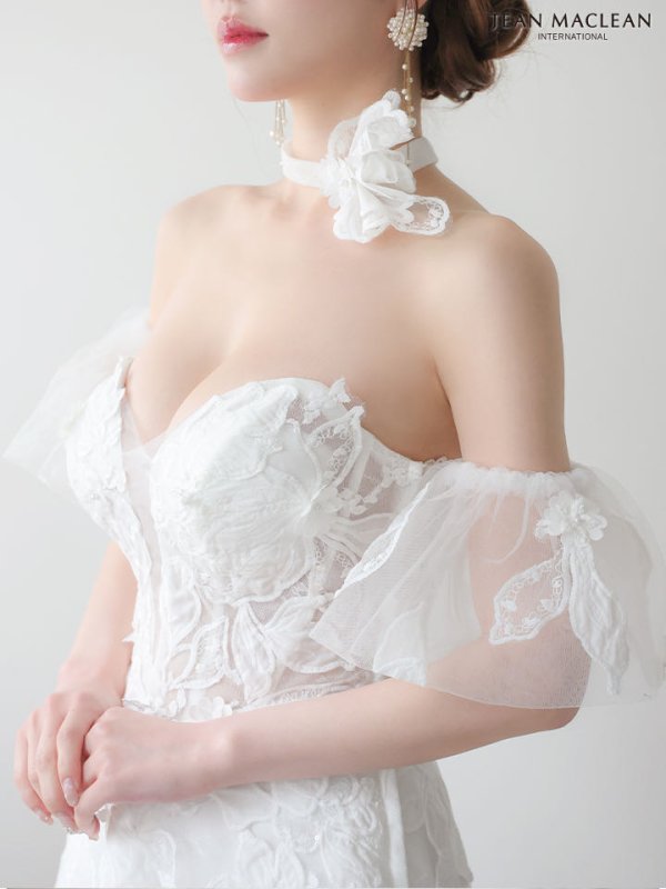 ホワイト　モデル：ゆめ　身長：160cm　着用サイズ：Mサイズ