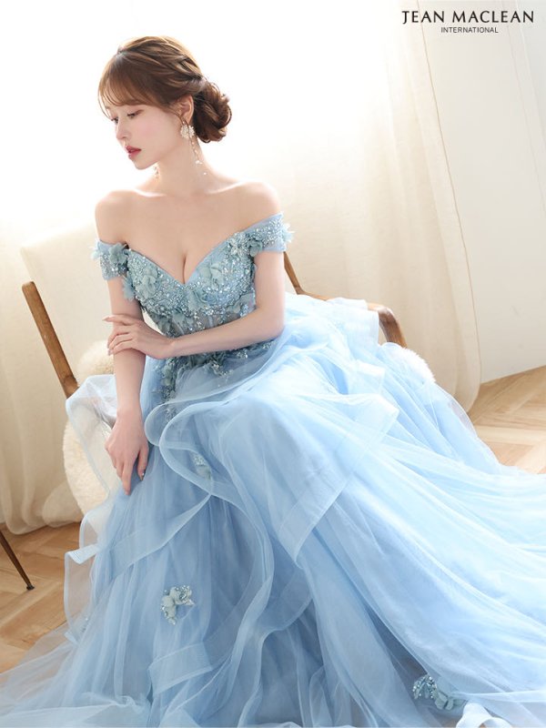 ブルー　モデル：ゆめ　身長：160cm　着用サイズ：Mサイズ