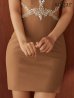 モカベージュ モデル：三上悠亜　身長：159cm　着用サイズ：Sサイズ