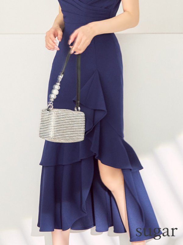 パープルネイビー モデル：ゆめ　身長：160cm　着用サイズ：Sサイズ