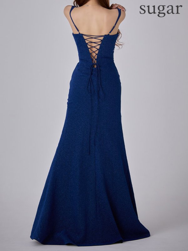 ダークブルー モデル：真優川咲　身長：158cm　着用サイズ：Sサイズ