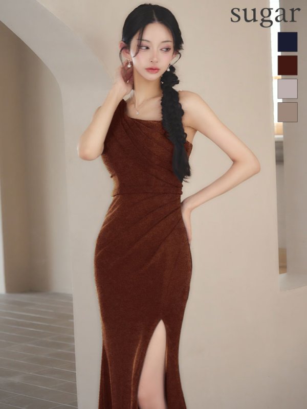 チョコブラウン モデル：まおちゃる　身長：158cm:Mサイズ