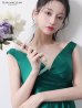 グリーン　モデル：まおちゃる　身長：158cm　着用サイズ：Mサイズ