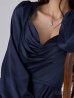 ネイビー　モデル：真優川咲　身長：158cm:Sサイズ
