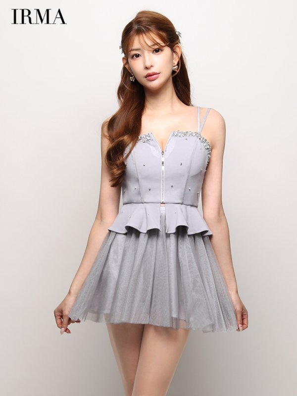 グレー　モデル：あみ　身長：163cm　着用サイズ：Sサイズ