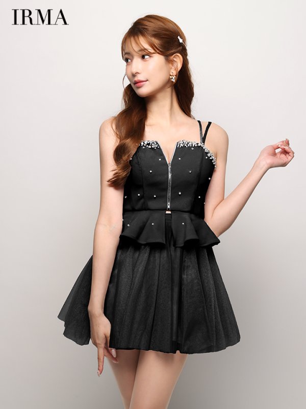 ブラック　モデル：あみ　身長：163cm　着用サイズ：Sサイズ