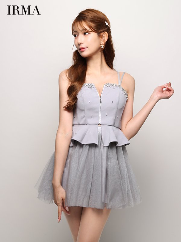 グレー　モデル：あみ　身長：163cm　着用サイズ：Sサイズ