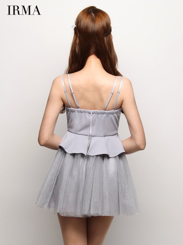 グレー　モデル：あみ　身長：163cm　着用サイズ：Sサイズ