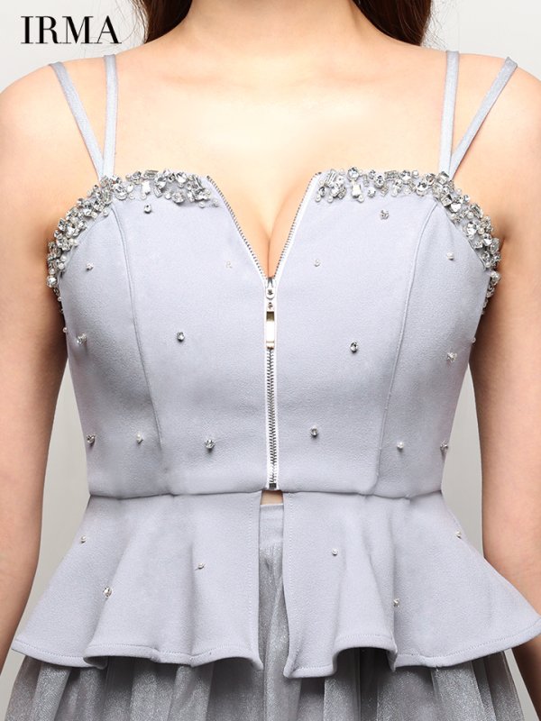 グレー　モデル：あみ　身長：163cm　着用サイズ：Sサイズ