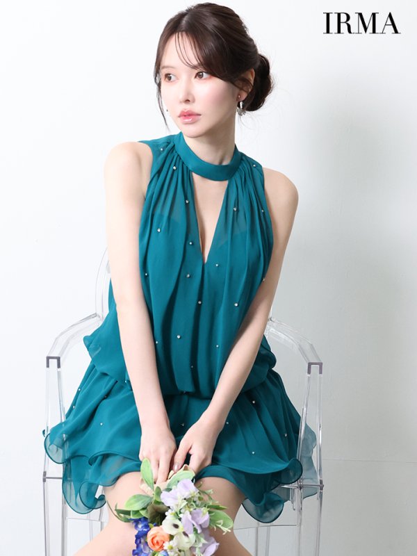 グリーン モデル：ゆめ　身長：160cm　着用サイズ：Sサイズ