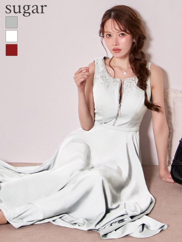 ホワイト　モデル：ゆめ　身長：160cm　着用サイズ：Sサイズ