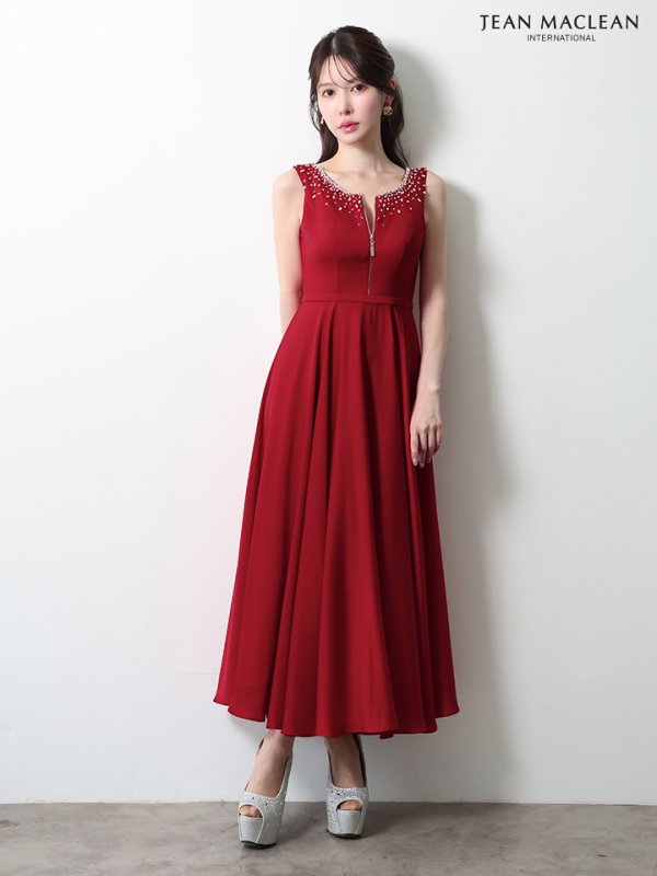 バーガンディー　モデル：ゆめ　身長：160cm　着用サイズ：Sサイズ