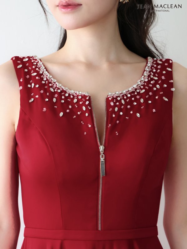 バーガンディー　モデル：ゆめ　身長：160cm　着用サイズ：Sサイズ