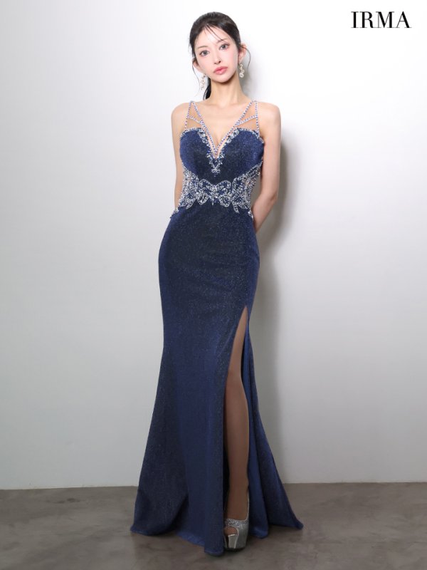 ダークブルー　モデル：まおちゃる　身長：158cm　着用サイズ：Mサイズ