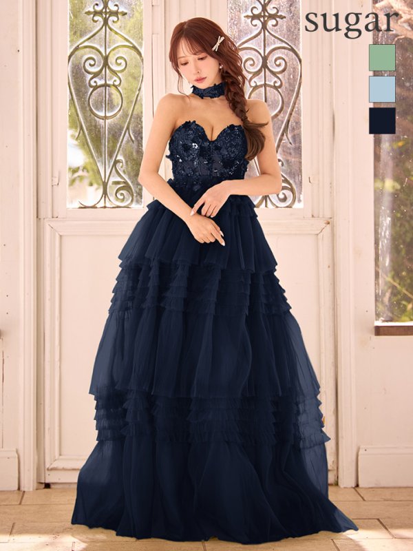 ネイビー　モデル：三上悠亜　身長：159cm　着用サイズ：Sサイズ